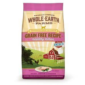 Whole Earth Farms Grain-Free Kitten Dry Cat Food - 2.5 lb Bag  