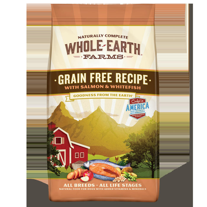Whole Earth Farms Grain-Free Salmon & Whitefish Dry Dog Food - 12 lb Bag