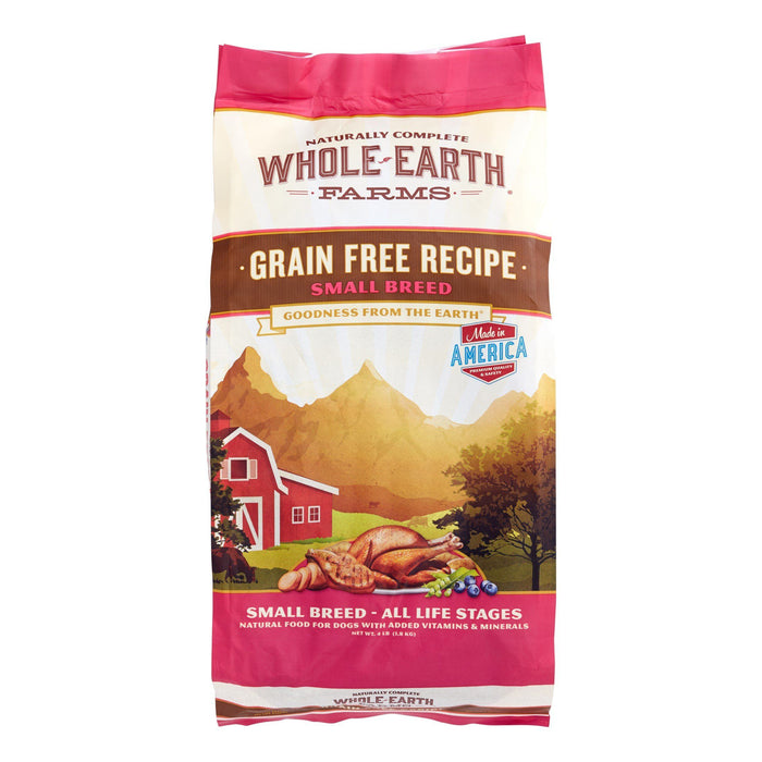 Whole Earth Farms Grain-Free Small Breed Chicken & Turkey Dry Dog Food - 4 lb Bag