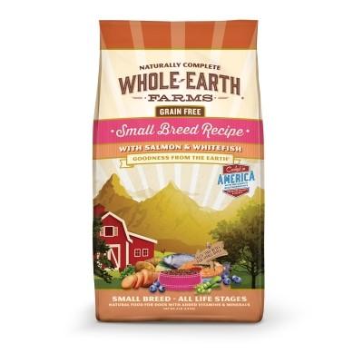 Whole Earth Farms Grain-Free Small Breed Salmon & Whitefish Dry Dog Food - 12 lb Bag  