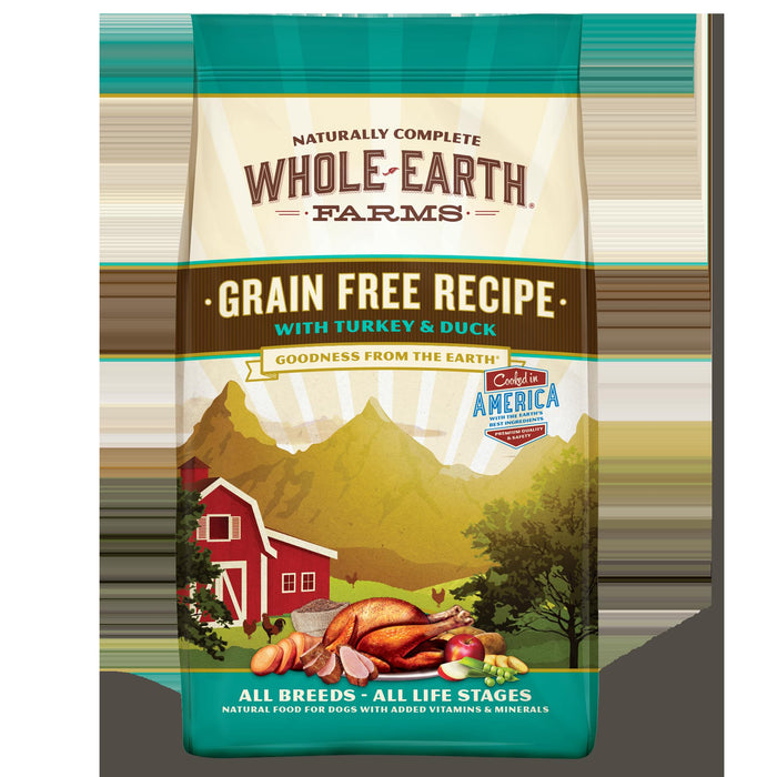 Whole Earth Farms Grain-Free Turkey & Duck Dry Dog Food - 12 lb Bag