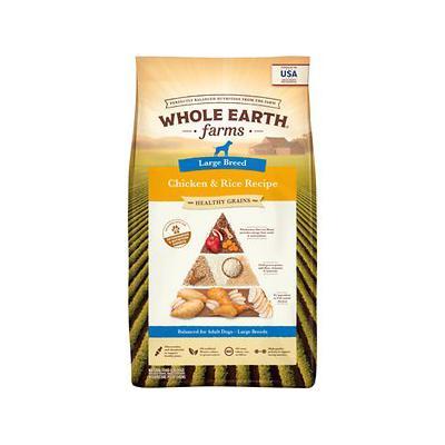 Whole Earth Farms Healthy Grains Large Breed Chicken & Rice Dry Dog Food - 12 lb Bag  