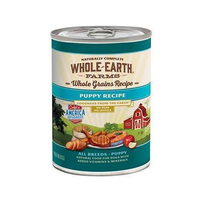 Whole Earth Farms Healthy Grains Puppy Chicken Canned Dog Food - 12.7 oz Cans - Case of 12