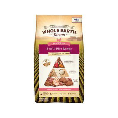 Whole Earth Farms Healthy Grains Small Breed Beef & Rice Dry Dog Food - 12 lb Bag  