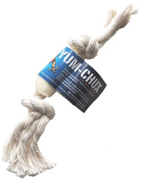 Wholesome Hide Single Yum Chuck Rope Toy Dog Natural Chews -  