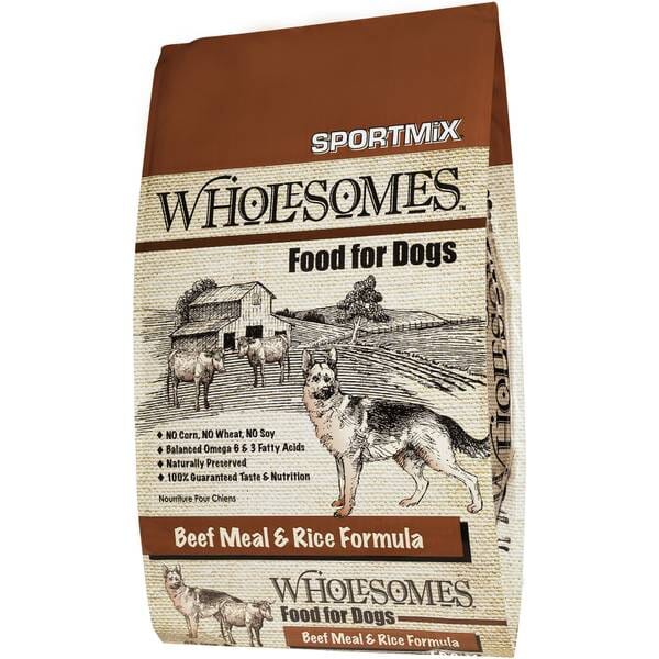 Wholesomes Sportmix Energey Plus Beef Protein Dry Dog Food - 40 Lbs  