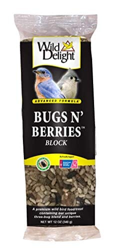 Wild Delight Advanced Bugs N' Berries Block Wild Bird Food - 12 Oz
