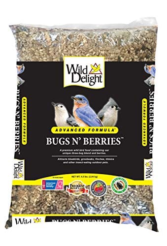 Wild Delight Advanced Bugs N' Berries Wild Bird Food Seed Mix - 4.5 Lbs
