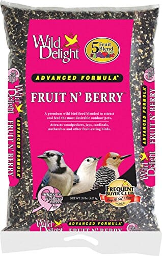 Wild Delight Advanced Fruit N' Berry Wild Bird Food Seed Mix - 20 Lbs  