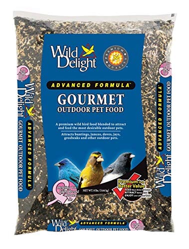 Wild Delight Advanced Gourmet Outdoor Bird Food Wild Bird Food Seed Mix - 8 Lbs  