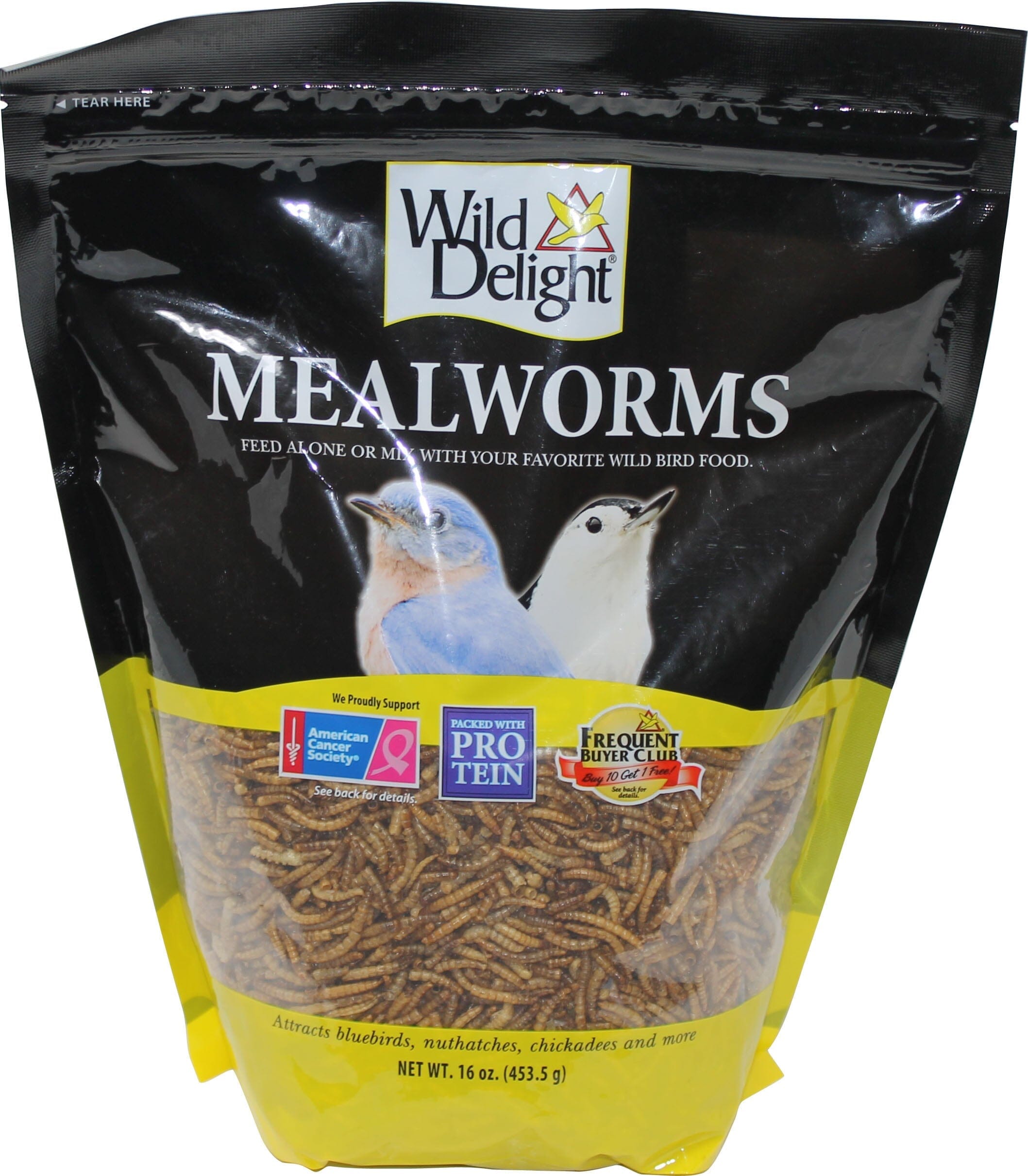 Wild Delight Advanced Mealworms Wild Bird Food - 16 Oz  