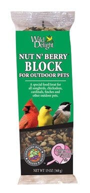 Wild Delight Advanced Nut N' Berry Block Wild Bird Food - 13 Oz