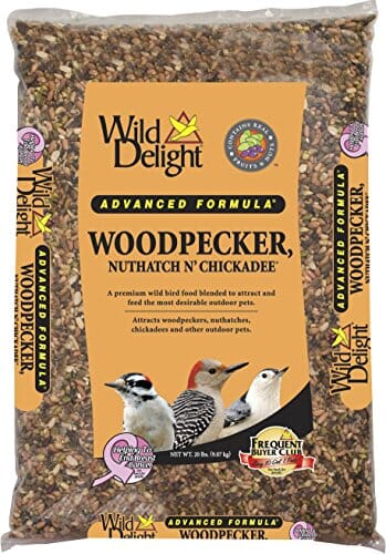 Wild Delight Woodpecker Nuthatch N Chickadee Wild Bird Food - 20 Lbs