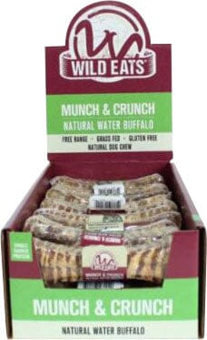 Wild Eats Munch & Crunch Natural Dog Chews - Buffalo - 22 Count  