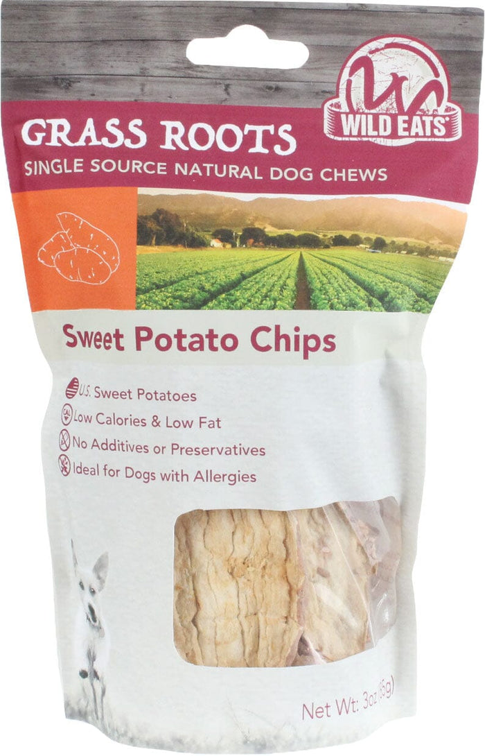Wild Eats Sweet Potato Chips Dog Chews Natural Dog Chews - Sweet Potato - 3 Oz