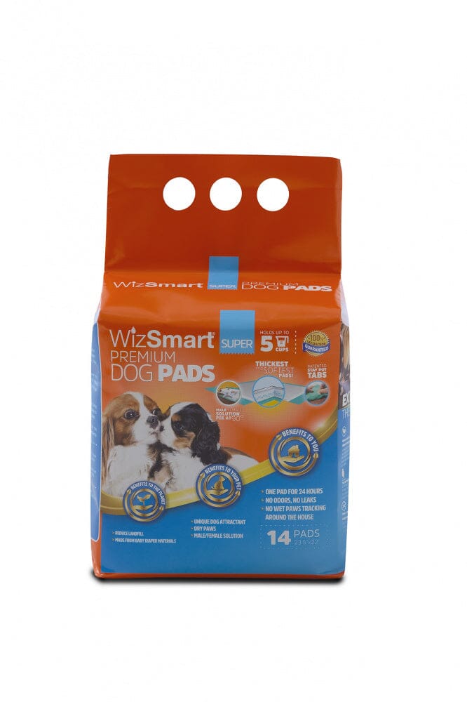 WizSmart Super All Day Dry Premium Dog Pads  