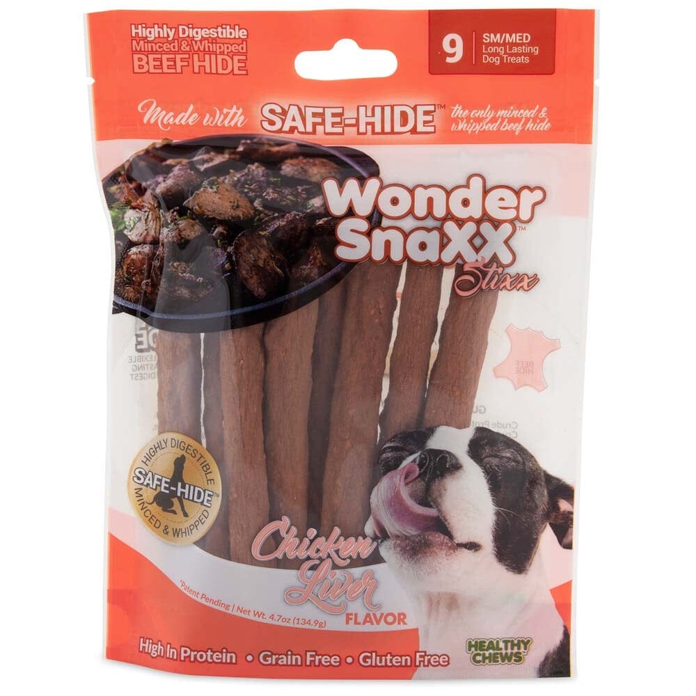 Wonder SnaXX StiXX Dog Treats Chicken Liver - 4.7 Oz - Small/Medium - 9 Count  