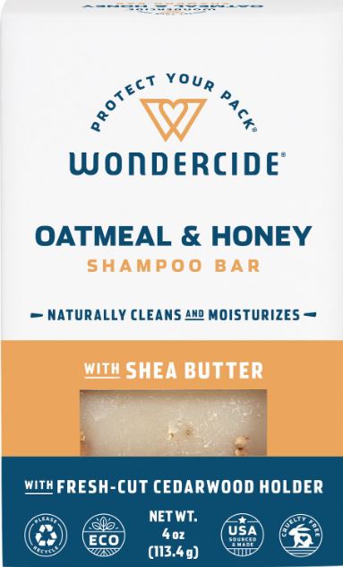 Wondercide All-Natural Oatmeal & Honey Cat and Dog Shampoo Bar - 0.5 oz Trial Bar - Case of 12  