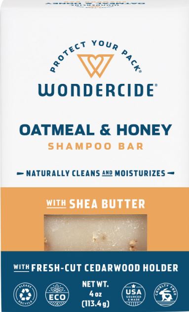 Wondercide All-Natural Oatmeal & Honey Cat and Dog Shampoo Bar - 0.5 oz Trial Bar - Cas...