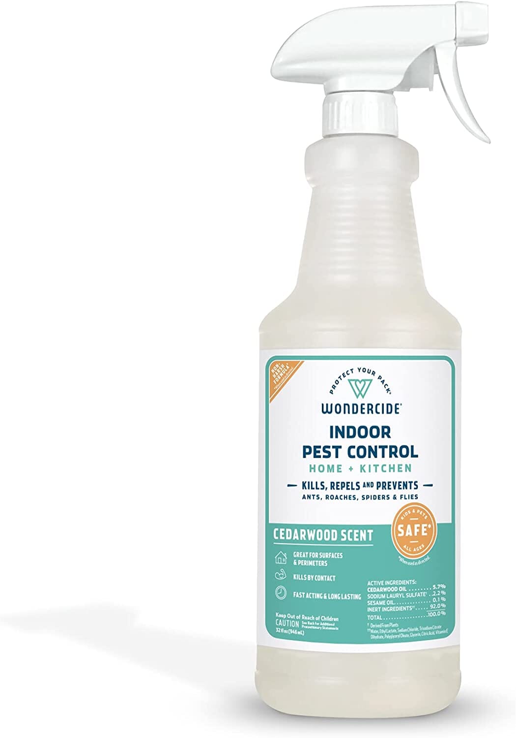 Wondercide Ant & Roach Home and Kitchen Repellent Spray for Dogs and Cats  