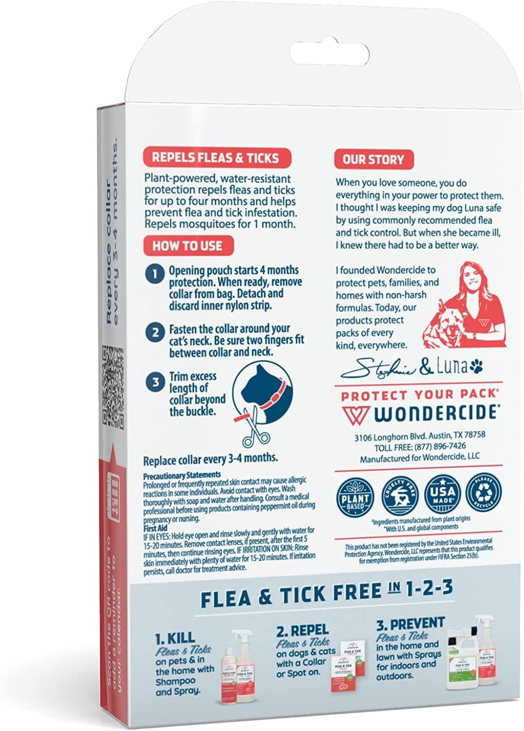 Wondercide Flea & Tick Collar for Cats - Peppermint  