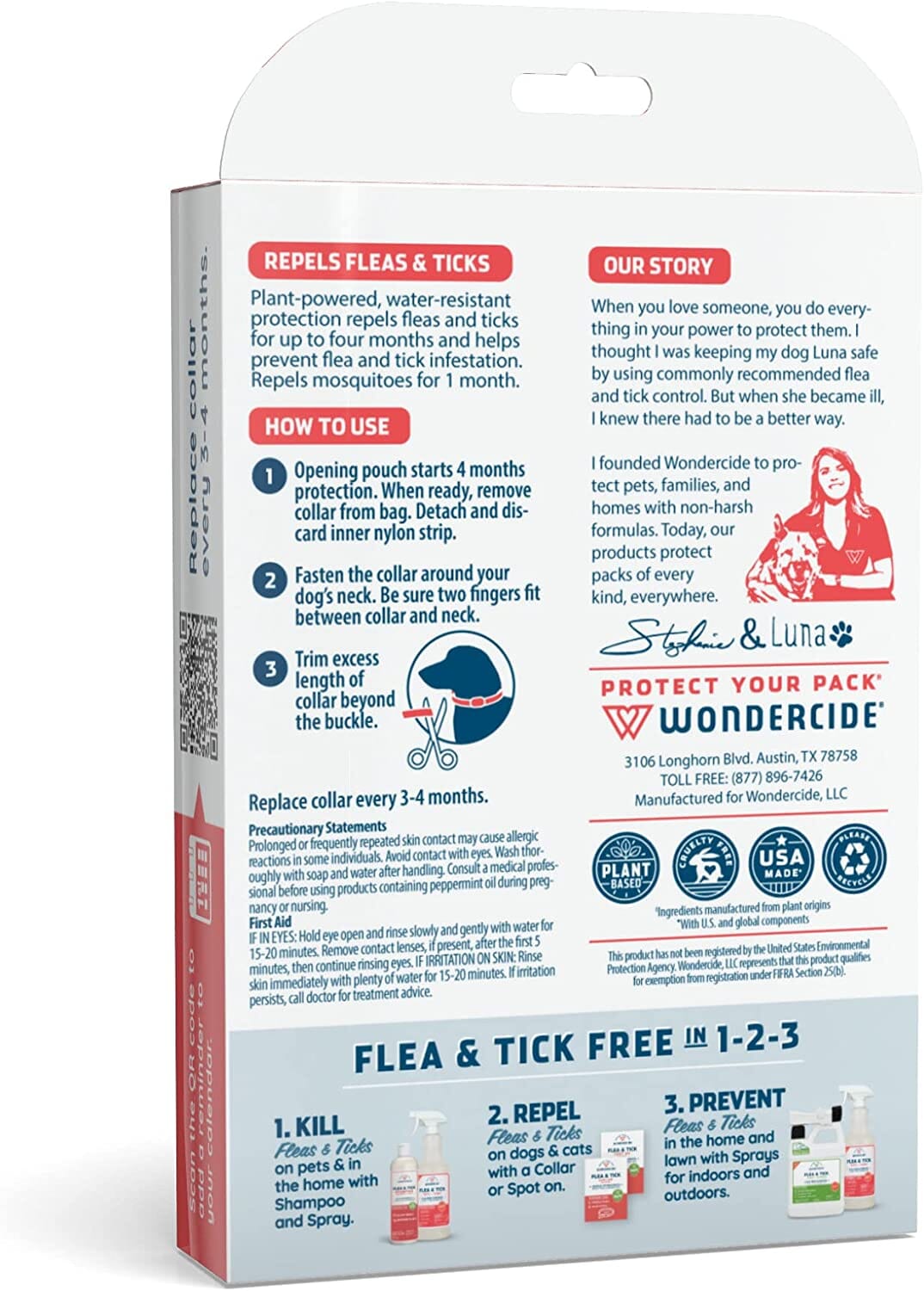 Wondercide Flea & Tick Collar for Dogs - Peppermint  