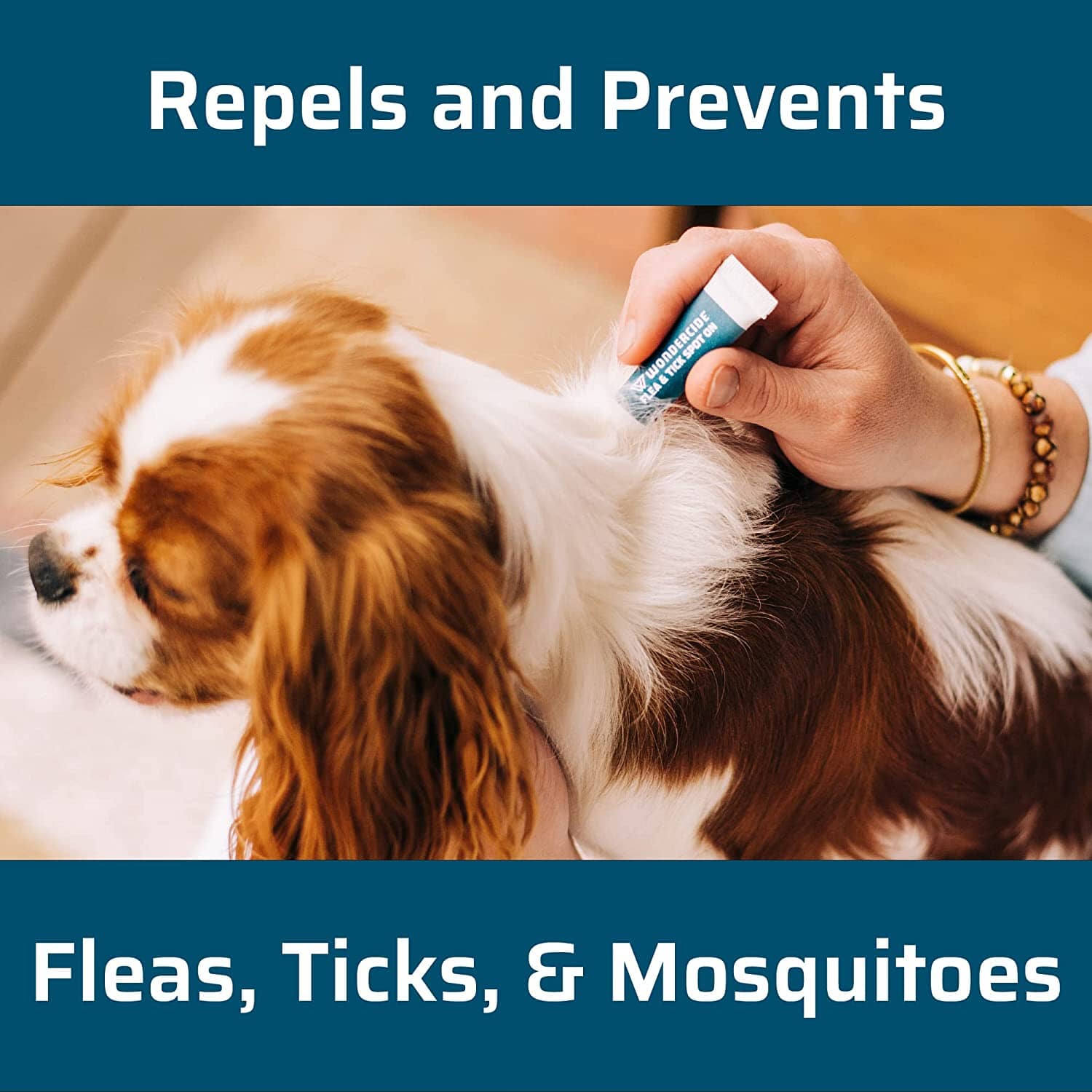 Wondercide Flea & Tick Spot On spray for Large Dogs - Peppermint  