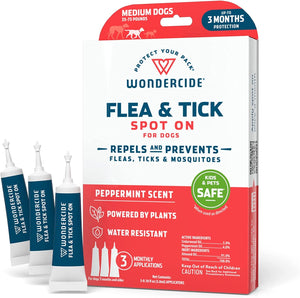 Wondercide Flea & Tick Spot On Spray for Medium Dogs - Peppermint