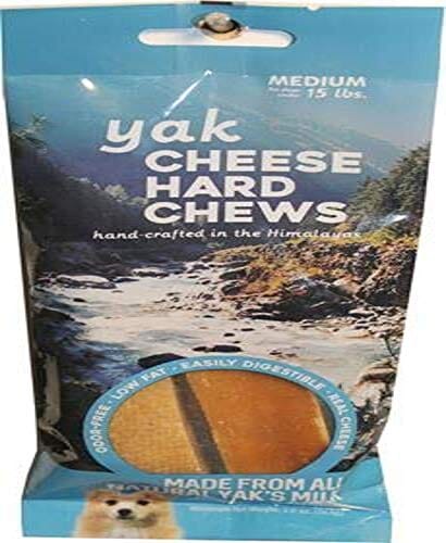 Yak Cheese Hard Chews Dog Dental and Hard Chews - Cheese - Medium - 2 Pack  