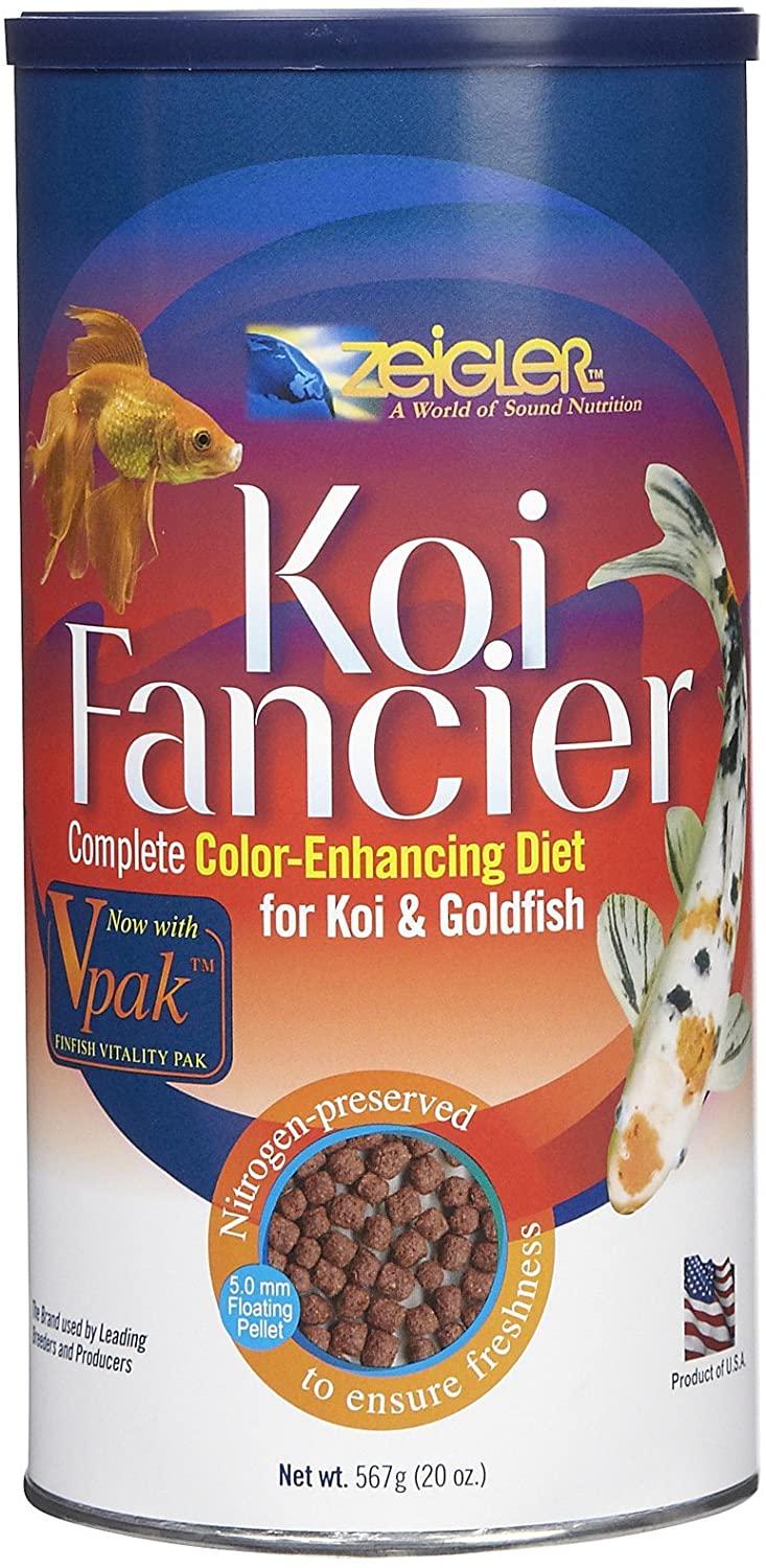 Zeigler Bros 3/16" Koi Fancier Pond and Koi Fish Food - 20 oz  