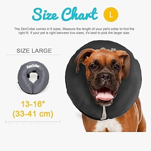 ZenPet ZenCollar Inflatable Recovery Collar - Large  