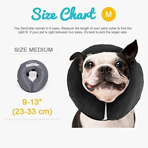 ZenPet ZenCollar Inflatable Recovery Collar - Medium  