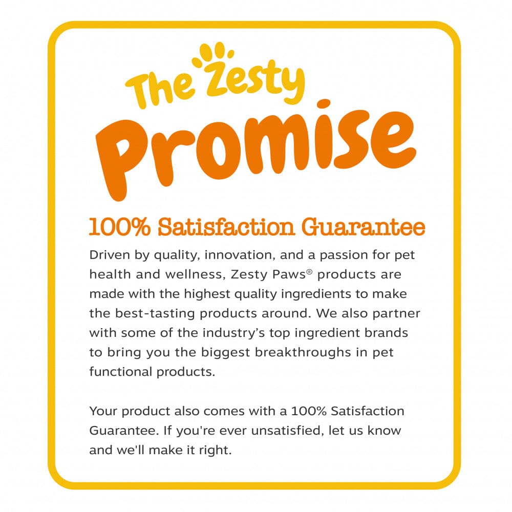 Zesty Paws 8-in-1 Multifunctional Vitamins Glucosamine Chondroitin & Probiotics Peanut Butter Flavor Soft Chews for Dogs  