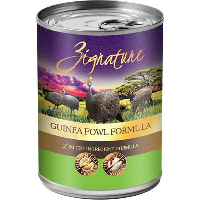 Zignature Guinea Fowl Formula Canned Dog Food - 12/13 oz Cans - Case of 1  