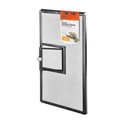 Zilla Fresh Air Screen Cover with Hinged Door - 24" x 12"