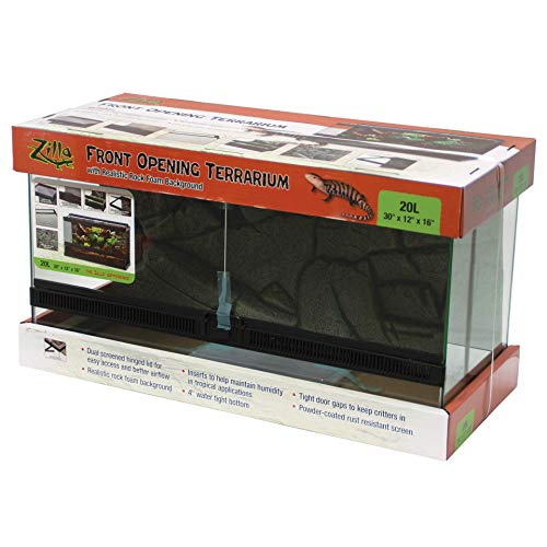 Zilla Front Opening Terrarium - 30" x 12" x 16"  