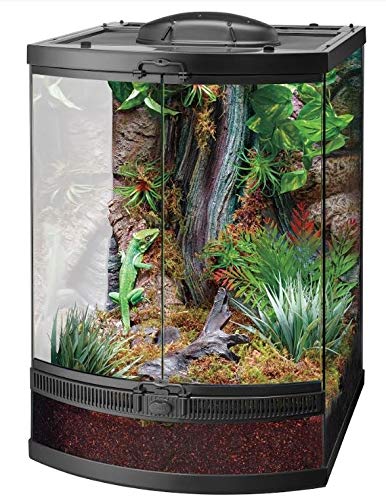 Zilla Front Opening Terrarium - Bow Front - 18" x 21" x 25"  