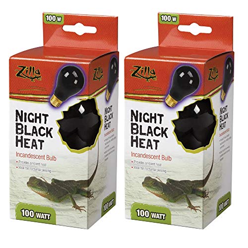 Zilla Incandescent Night Black Heat Bulb - 100 W  