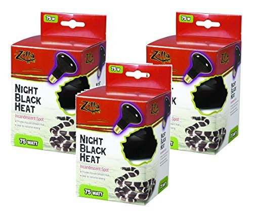 Zilla Incandescent Night Black Heat Spot - 75 W  