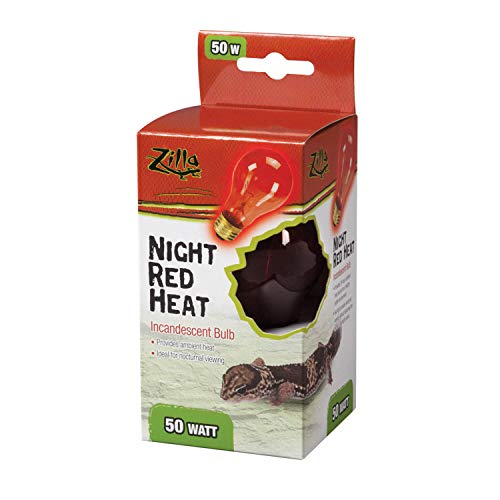 Zilla Incandescent Night Red Heat Bulb - 50 W  