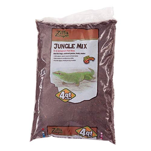 Zilla Jungle Mix Premium Reptile Bedding - 4 qt  