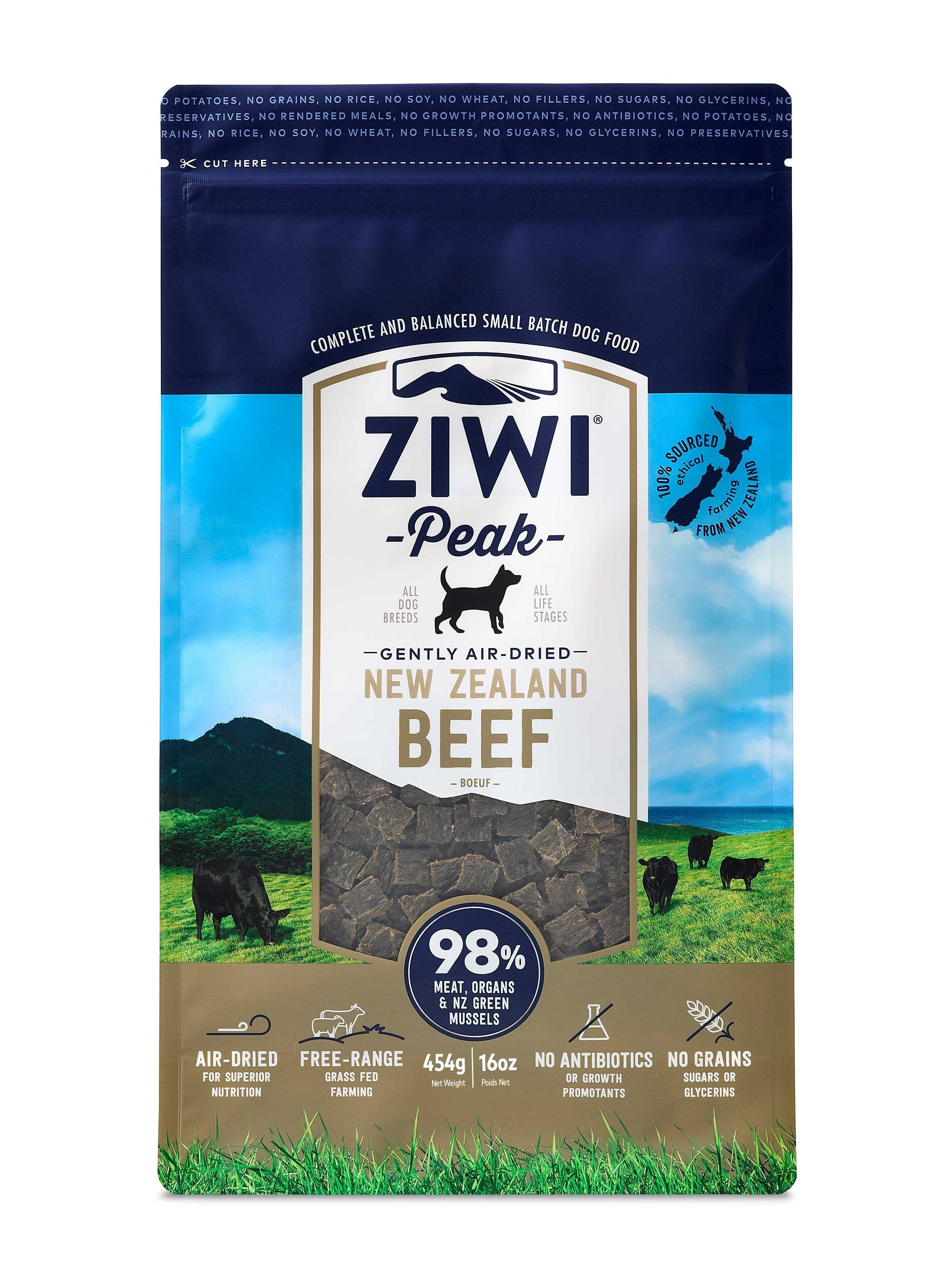 Ziwi Peak Air-Dried Dog Food Beef - 16 Oz  