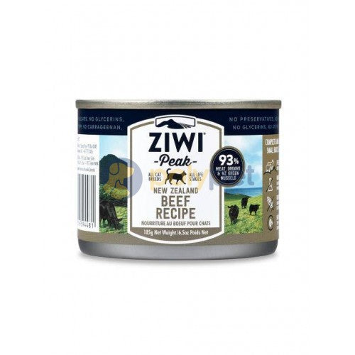 Ziwi Peak Beef Pate Canned Cat Food - 6.5 Oz - Case of 12  