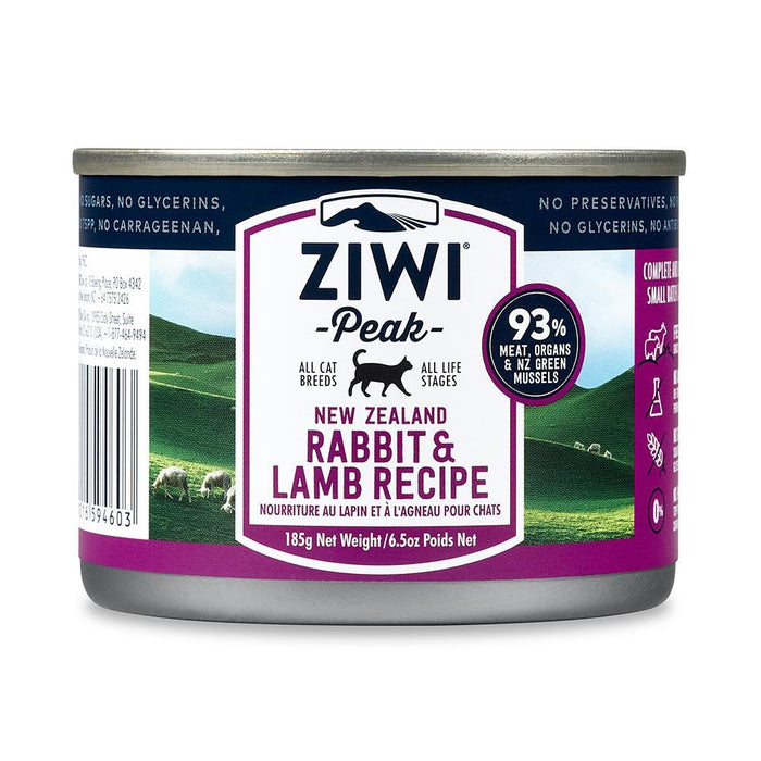 Ziwi Peak Rabbit and Lamb Canned Cat Food - 6.5 Oz - Case of 12