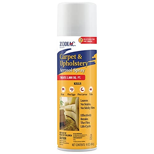 Zodiac Carpet & Upholstery Aerosol Spray for Indoor Use - 16 Oz  