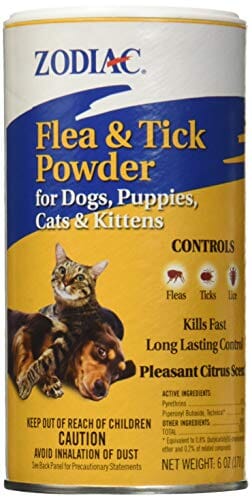 Zodiac Flea & Tick Powder for Dogs & Cats - 6 Oz  