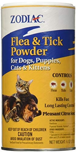Zodiac Flea & Tick Powder for Dogs & Cats - 6 Oz