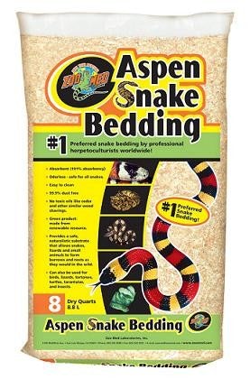 Zoo Med Laboratories Aspen Snake Bedding - 8 Quartz