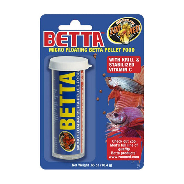 Zoo Med Laboratories Betta™ Micro Floating Pellet Food for Fish - 0.65 Oz