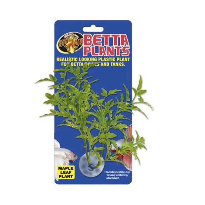 Zoo Med Laboratories Betta Plants™ Maple Leaf Plastic Plant for Betta Bowls & Tanks